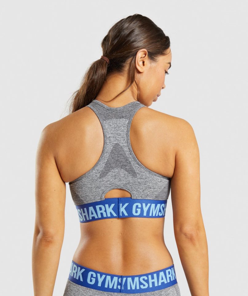 Women's Gymshark Flex Sports Bra Grey | NZ 8RESGO